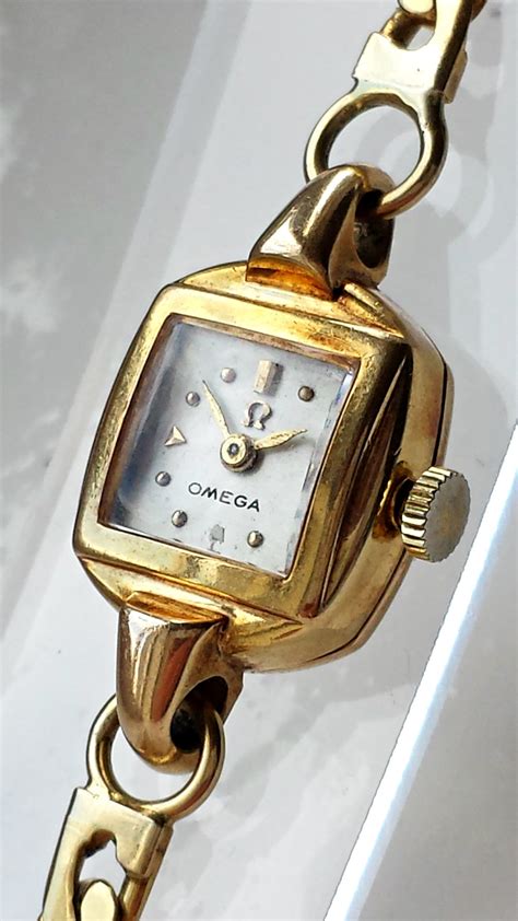 omega vintage ladies watch square gold|vintage omega watches 1950s ladies.